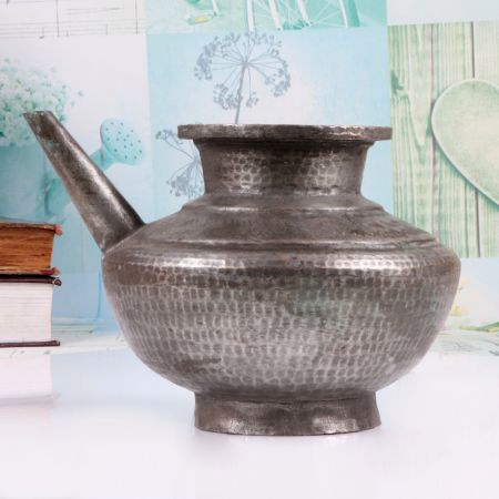 Finest Quality Copper Holy Water Pot with Spout for Rituals