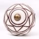 Brown Pattern Etched Ceramic Knobs