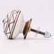 Brown Pattern Etched Ceramic Knobs