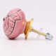 Pink Etched Ceramic Floral Cabinet Knob Online