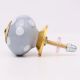 Grey Dotted Ceramic Cabinet Knobs Online