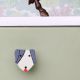 Grey and White Wooden Dog for Kids Cabinet Drawer Knob