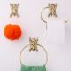 Brass Golden Tiger design Wall Hook for Hanging Clothes