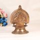 Traditional Handmade Brass Gaja Laxmi Oil Lamp for Rituals