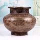 Carved Handmade Gujarati Art Holy Water Pot Made of Finest Brass