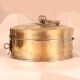 Engraved Handmade Brass Jewelry Box in Vintage Finish for Decor