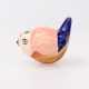 Pink Blue Ceramic Bird Modern Kids Cabinet Knob