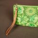 Green Cotton and Beads Hand Bag for Festive Wear