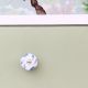 Grey Floral Medium Knob