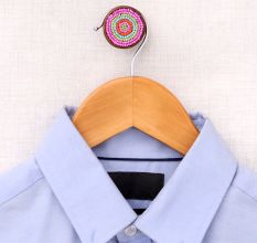 Pink Button Wooden Wall Hook
