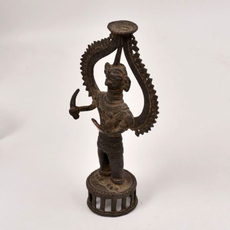 Tribal Art Vintage Finest Brass God Statue in Dhokra Art