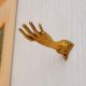 Brass Gold Hand Shape Wall Hook