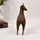 High-Quality Vintage Brass Deer Statue from Odisha in Tribal Art