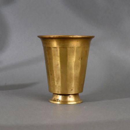 Beautiful Sturdy Brass Holy Water Glass Pot for Decoration