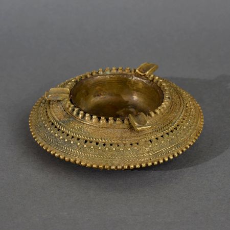 Vintage High-Quality Brass Tribal Ashtray for Decoration