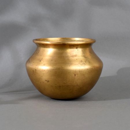 Golden Shiny Brass Holy Water Pot for Indoor Flower Decoration