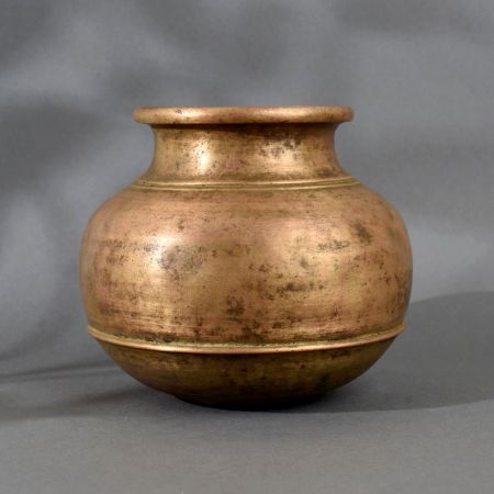 Indian Vintage Brass Holy Water Pot for Indoor Decoration