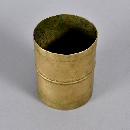 Vintage Handmade Brass Measurement Pot for Flower Decor