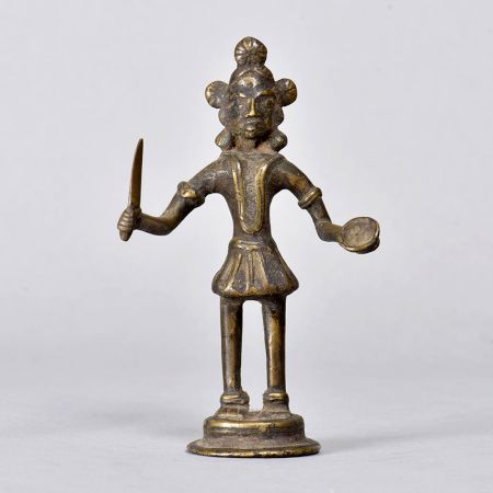 Finest Brass Hindu Goddess Tribal Statue for Prayer Room