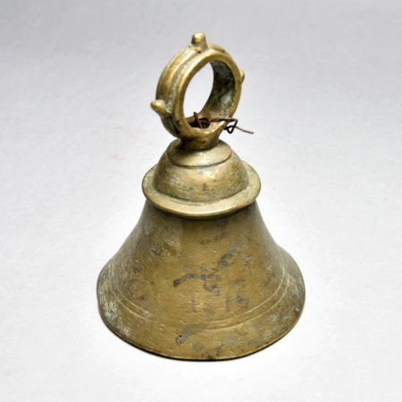 Handcrafted Vintage Finish Bell Metal Temple Bell for Prayer Room Decor