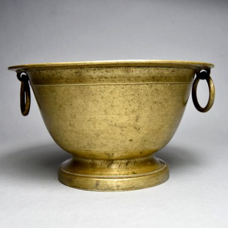 Indian Vintage Finish Brass Holy Pot for Hindu Rituals