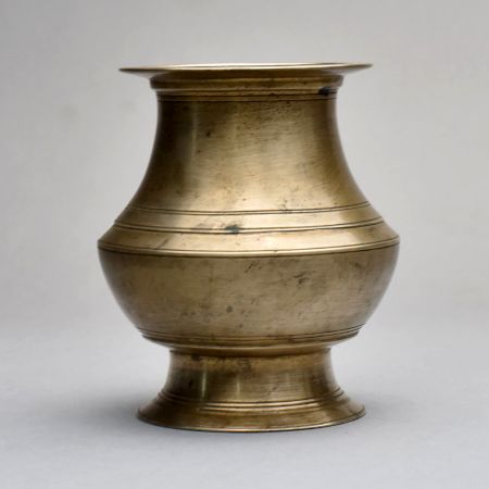 Indian Handcrafted Holy Water Pot Made of Brass for Rituals