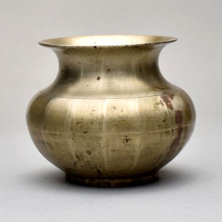 Sturdy Handmade Brass Holy Water Pot Lota for Hindu Rituals