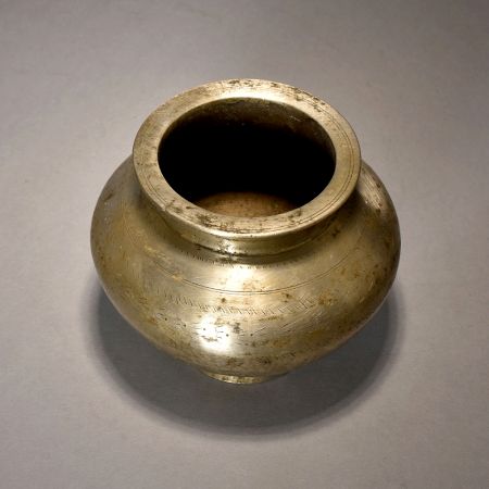 A Heavy Holy Water Pot With Beautiful Design From Gujarat