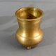 Golden Finish Brass Panchpatra Holy Water Pot for Decoration