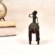 Handcrafted Vintage Brass Statue of Camel with Rider in Tribal Art