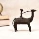 Handcrafted Vintage Brass Statue of Camel with Rider in Tribal Art