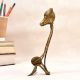 Handmade Vintage Folk Brass and Iron Figure with Animal Head
