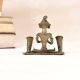 Tribal Art Incense Holder with Male Figure Made of Brass
