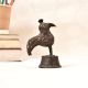Tribal Folk Brass Handmade Peacock Statue for Home Decor