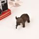 Handcrafted Tribal Art Brass Elephant Statue in Dark Finish
