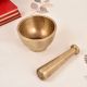 Vintage Decorative Brass Pestle and Mortar for Vintage Decor