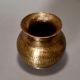 A Pure Brass of Holy Water Pot With Dotted Lines Design
