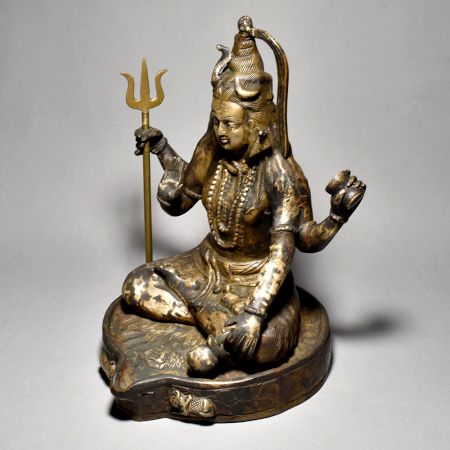 Sitting Lord Shiva On Yoni Stand In Himalayan Art