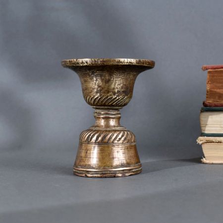 Antique Vintage Brass Flower Pot for Home and Temple Use