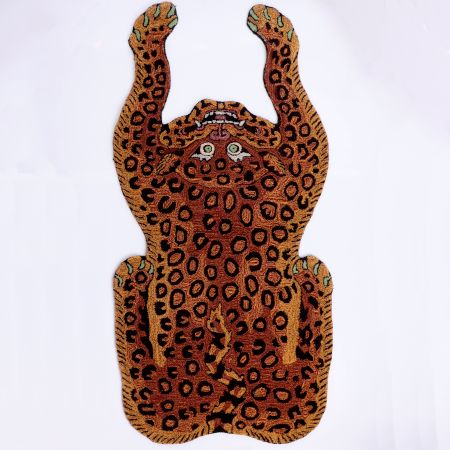 Rug Hand Tufted Woolen Luxurious Leopard Rug For Kids Room