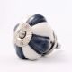 Grey And White Ceramic Melon Drawer Knob