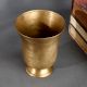 Vintage Brass Holy Water Glass Handcrafted for Pooja and Spiritual Use