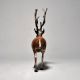 Antique Finish Deer Standing In English Art