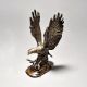 Antique Finish Eagle Standing In English Art
