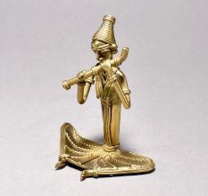 Tribal Woman Playing Flute Figurine