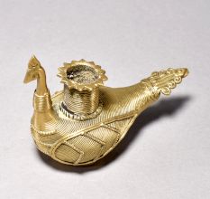 Peacock Design Candle and Incense Holder