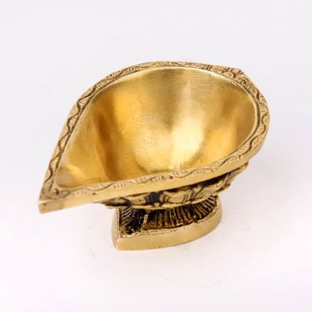 Handmade Brass Oil Lamp Diya Tribal Style