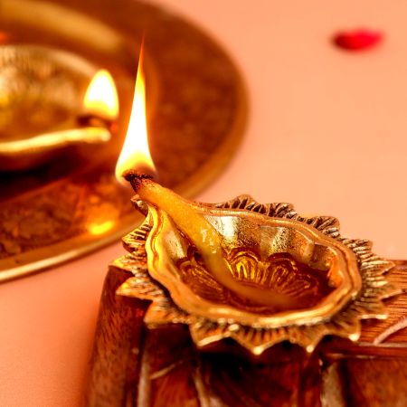 Brass Flower Bud Home Temple Mandir Decoration