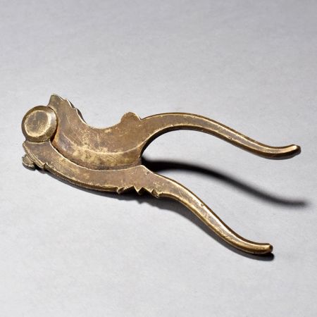 Vintage Brass Iron Nut Cutter Handmade Collectible