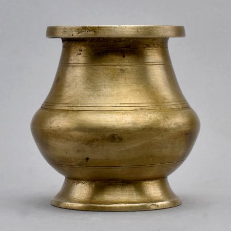 South Indian Brass Holy Water Pot for Flower Decor
